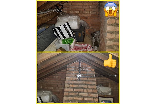 aerial repaired or replaced