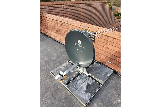 can you install a satellite dish in a loft